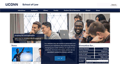 Desktop Screenshot of law.uconn.edu