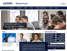 Tablet Screenshot of law.uconn.edu