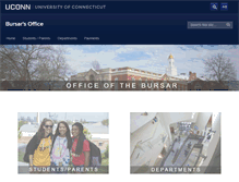 Tablet Screenshot of bursar.uconn.edu