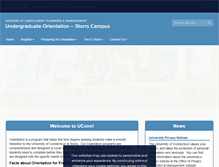 Tablet Screenshot of orientation.uconn.edu