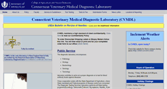 Desktop Screenshot of cvmdl.uconn.edu