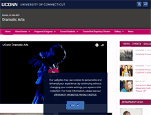 Tablet Screenshot of drama.uconn.edu