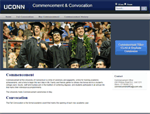 Tablet Screenshot of commencement.uconn.edu