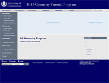 Tablet Screenshot of geometry.uconn.edu